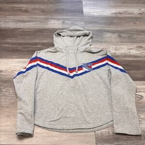 Concepts Sport New York‎ Rangers NHL Hockey Gray Blue Womens M Pullover Hoodie